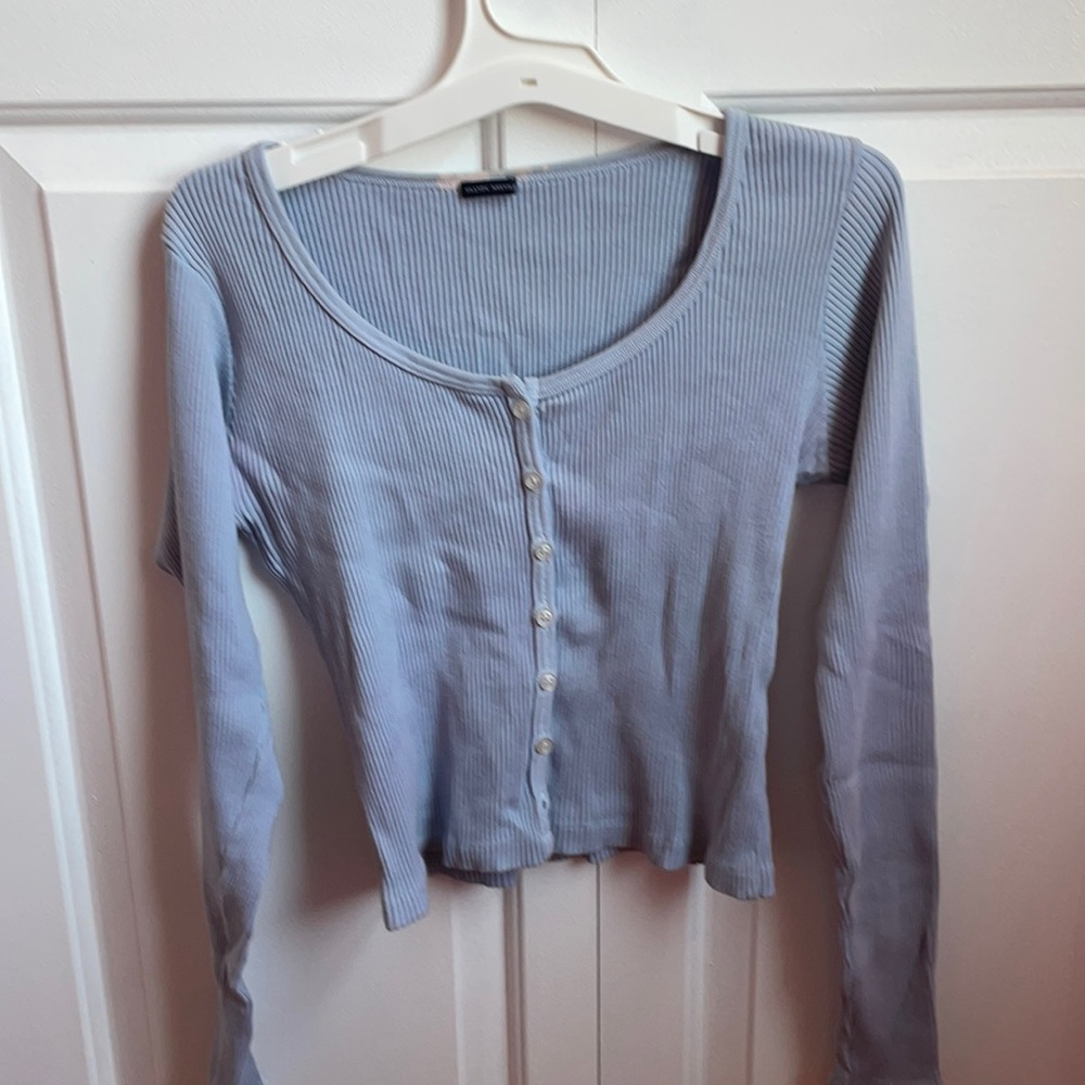 Brandy Melville light blue long sleeve sweater